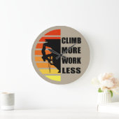 Motivierend KletterSprichwort Große Wanduhr (Zuhause)