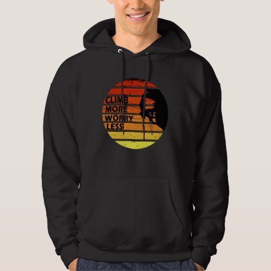 Motivierend KletterSprichwort Hoodie (Vorderseite)