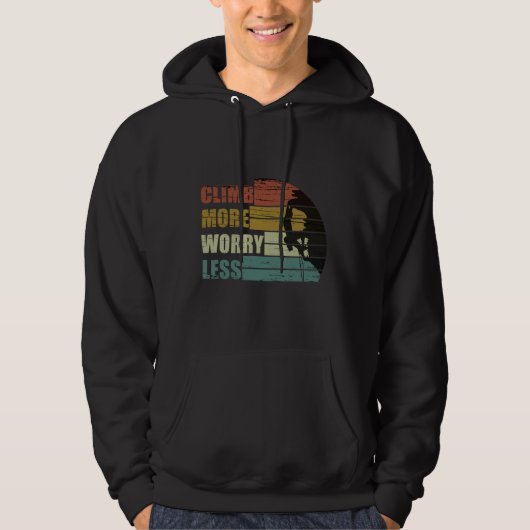Motivierend KletterSprichwort Hoodie (Vorderseite)