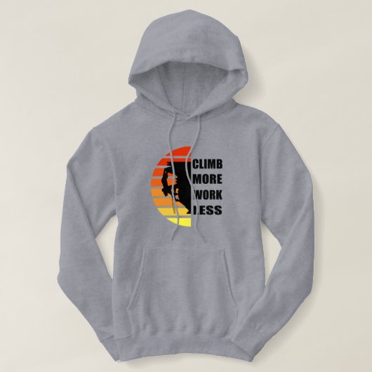 Motivierend KletterSprichwort Hoodie (Design vorne)