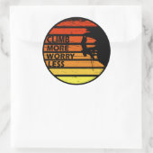 Motivierend KletterSprichwort Runder Aufkleber (Tasche)