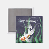 Motivierend Koi Kunstgift Idee Magnet (Vorderseite/Rückseite)