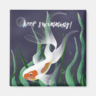 Motivierend Koi Kunstgift Idee Magnet