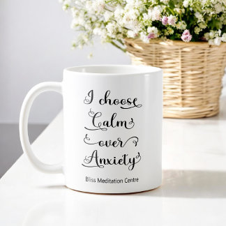 Motivierend Kostenvoranschlag für psychische Gesun Kaffeetasse