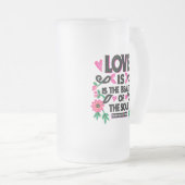 Motivierend Kostenvoranschlag Mattglas Bierglas (VorderseiteRechts)