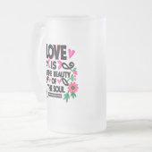 Motivierend Kostenvoranschlag Mattglas Bierglas (Vorderseite Links)