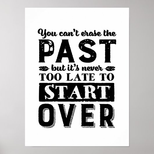 Motivierend Kostenvoranschlag nie zu spät, um darü Poster (Vorne)