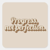 Motivierend Kostenvoranschlag Quadratischer Aufkleber (Vorderseite)