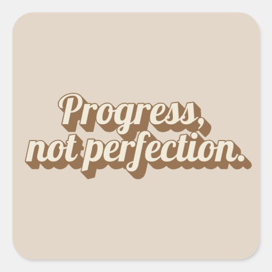 Motivierend Kostenvoranschlag Quadratischer Aufkleber (Vorderseite)