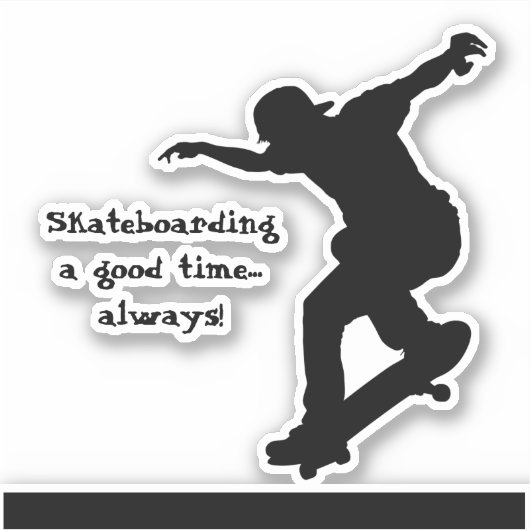 Motivierend Kostenvoranschläge für Skateboards imm Aufkleber (Vorderseite)