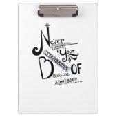 Motivierend Kostenvoranschläge für Standards Klemmbrett (Vorderseite)