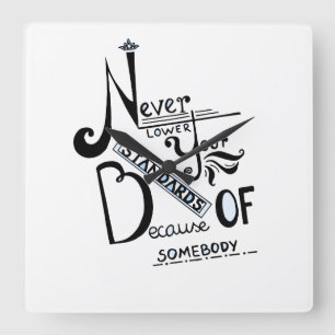 Motivierend Kostenvoranschläge für Standards Quadratische Wanduhr