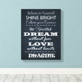 Motivierend Kostenvoranschläge Leinwanddruck (Insitu (Holzboden))