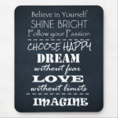 Motivierend Kostenvoranschläge Mousepad (Vorne)