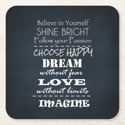 Motivierend Kostenvoranschläge Rechteckiger Pappuntersetzer (Vorderseite)