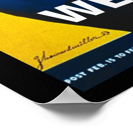 Motivierend Krieg Poster (Ecke)