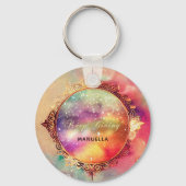 Motivierend Kristallkugel Wassersäule Galaxy Brida Schlüsselanhänger (Vorderseite)