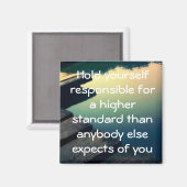 Motivierend Kühlschrankmagnet (Vorderseite/Rückseite)