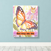 Motivierend Kunst - Gutes braucht Zeit - Leinwand (Insitu (Holzboden))