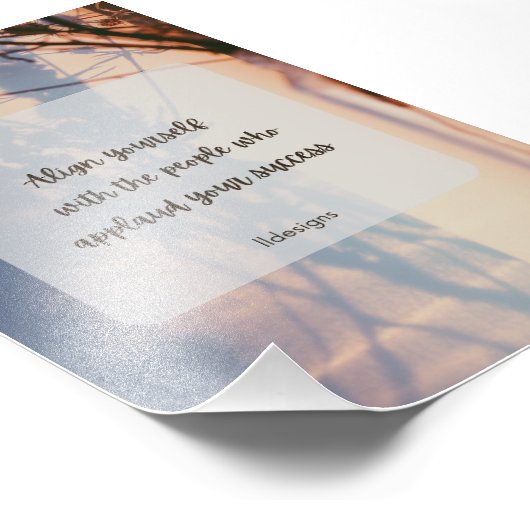 Motivierend Kunstangebot Fotodruck (Ecke)