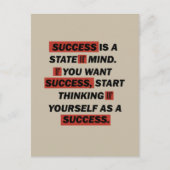 Motivierend Kurserfolg Feiertagspostkarte (Vorderseite)