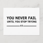 Motivierend Kurserfolg Feiertagspostkarte (Vorderseite)