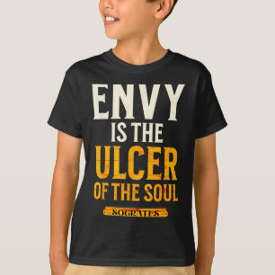 Motivierend Kursspruch Sokrates Stoic Philoso T-Shirt