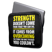 Motivierend Laptopschutzhülle (Vorderseite Links)