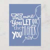 Motivierend Lass-Go-High-Color-Postkarte