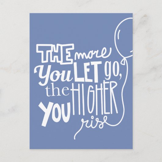 Motivierend Lass-Go-High-Color-Postkarte Postkarte (Vorderseite)