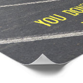 Motivierend Laufposter Poster (Ecke)