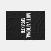 Motivierend Lautsprecher Fleecedecke (Vorderseite (Horizontal))