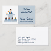 Motivierend Lautsprecher, Leben-Trainer Visitenkarte (Vorne/Hinten)