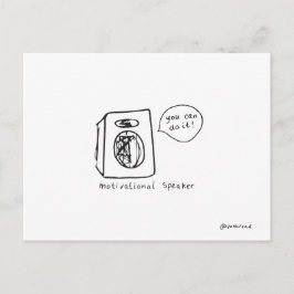 motivierend Lautsprecher Postkarte