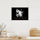 Motivierend Leadership Courage Lion Poster Print (Küche)