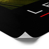 Motivierend Leadership Courage Lion Poster Print (Ecke)