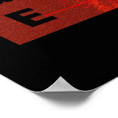 Motivierend Leadership Courage Lion Poster Print (Ecke)