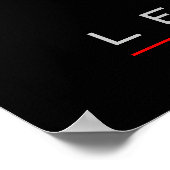 Motivierend Leadership Courage Lion Poster Print (Ecke)