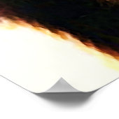 Motivierend Leadership Lion Eyes Pop Art Poster (Ecke)