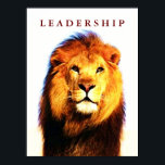 Motivierend Leadership Lion Eyes Pop Art Poster<br><div class="desc">Freiheit und Mut Motivierend Bilder</div>