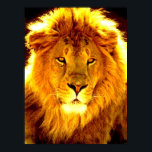 Motivierend Leadership Lion Pop Art Poster<br><div class="desc">Freiheit und Mut Motivierend Bilder</div>