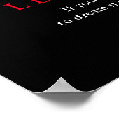 Motivierend Leadership Pop Art Tiger Poster (Ecke)