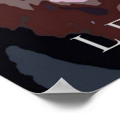 Motivierend Leadership Tiger Eyes Poster Print (Ecke)