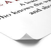 Motivierend Leadership Zitat - Kunstwerk Poster (Ecke)