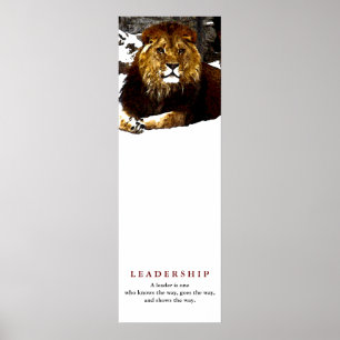Motivierend Leadership Zitat - Kunstwerk Poster