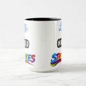 Motivierend "Leben in kühlen Schlaganfällen" Inspi Tasse (Zentrum)