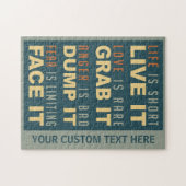 Motivierend Leben-Rategewohnheitspuzzlespiel Puzzle (Horizontal)