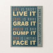 Motivierend Leben-Rategewohnheitspuzzlespiel Puzzle (Vertikal)