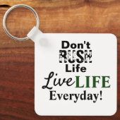 Motivierend Leben Schlüsselanhänger (Vorderseite)