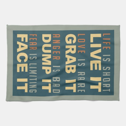 Motivierend Lebensberatung Handtuch (Horizontal)